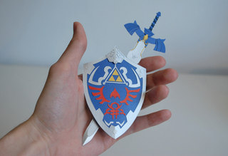 Illustration for article titled Legend Of Zelda Papercraft Armory